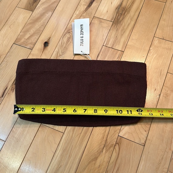 NWT Zulu & Zephyr Ribbed Knit Bandeau - Picture 7 of 8